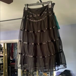 H&M Black Tiered A-Line Skirt FINAL PRICE